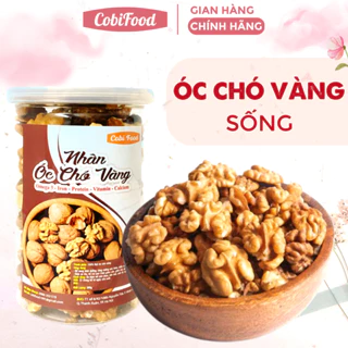 Nhân hạt óc chó vàng sống tách vỏ COBIFOOD túi 500g, dùng làm sữa hạt, hạt dinh dưỡng cao cấp tốt cho sức khỏe