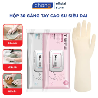 Găng Tay Cao Su Nhà Bếp Nấu Ăn Rửa chén, Hộp 30 Chiếc Bao Tay Siêu Dai Siêu Tiện Lợi, Sử Dụng Nhiều Lần, An Toàn