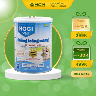 Sữa Chống Loãng Xương HOGI Hộp 400g Bổ Sung Canxi Giúp Xương Chắc Khỏe, Ngăn Ngừa Loãng Xương