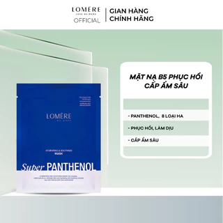 Combo 10 Mặt nạ B5 phục hồi cấp ẩm sâu Lomere Super Panthenol Mask 23g - Hàn Quốc Chính Hãng