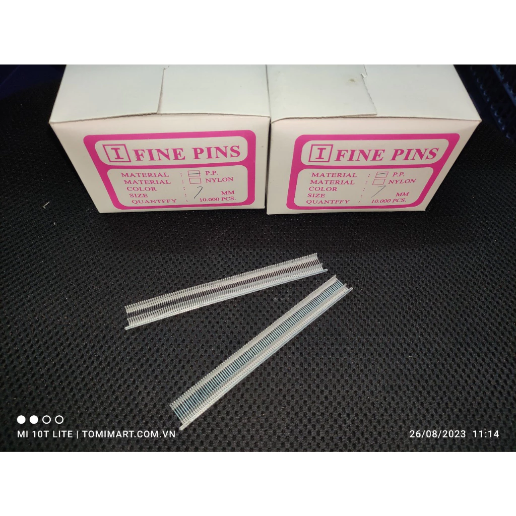 [HỘP 10.000 PCS] Ti Nhuyễn Chữ I Size 5mm - 7mm - 10mm Dùng Cho Xưởng Tất, Đồ Lót - Ti Nhuyễn PP Bắn Tất Vớ