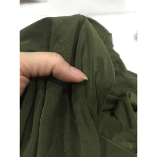 vải Thun Rayon(khổ1m55)màu xanh rêu dày vừa mềm mịn rũ co dãn 4 chiều(may đầm váy body,áo thun,quần...thời trang)