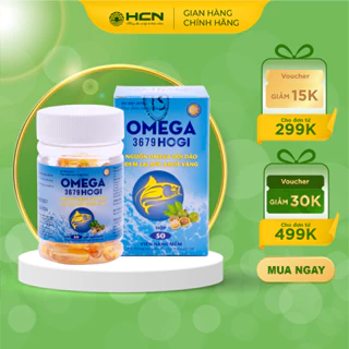 Viên Uống Dầu Cá Omega 3679 HOGI Hỗ Trợ Phát Triển Não Bộ, Chăm Sóc Da | Hộp 50 Viên