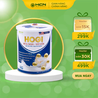 Sữa Non Tổ Yến Hogi HCN Sữa Bột Thúc Đẩy Tăng Trưởng Tăng Cường Sức Đề Kháng 900gr