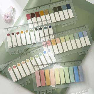 Set 200 giấy ghi chú đánh dấu trang nhiều màu sắc tiện dụng DIY - MYNAMART