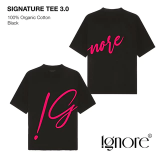 IGNORE SIGNATURE TEE 3.0 | the love SS23 COLLECTION | Áo phông !GNORE chất organic cotton