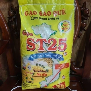 Gạo st25 Sao Quê túi 10kg