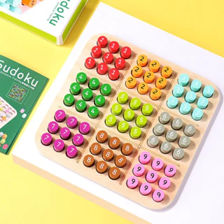 Bộ đồ chơi Sudoku bằng gỗ cho bé luyện trí nhớ tăng khả năng tư duy logic