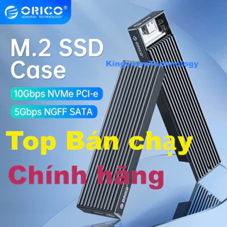 Box ổ cứng Box ổ cứng M2 ORICO cổng USB type-C Gen2 10Gbps PCIe M2 SATA NVME NGFF 5Gbps Cho SSD M.2