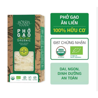 Date 05/8/2024 Phở gạo ăn liền hữu cơ Hoa Sữa  FOODS 360g ( 60g x 6 ) - dai, ngon, an toàn, 100% organic