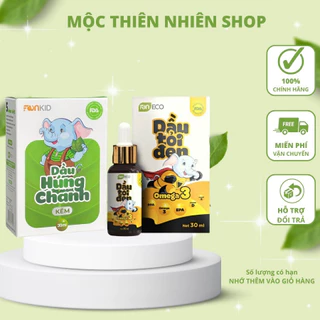 ombo tình dầu tỏi đen omega 3 và tình dầu húng chanh kẽm của faneco