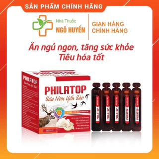 Philatop Sữa Non Yến Sào, hộp 20 ống,hỗ trợ ăn ngủ ngon,tiêu hóa tốt,tăng đề kháng