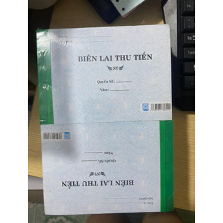 COMBO 10 QUYỂN BIÊN LAI THU TIỀN 2 LIÊN 50 BỘ/ QUYỂN KÍCH THƯỚC 10X14 siêu tiện lợi