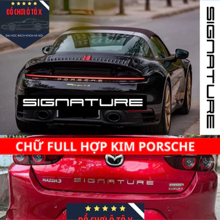 Chữ SIGNATURE đuôi xe phong cách mới