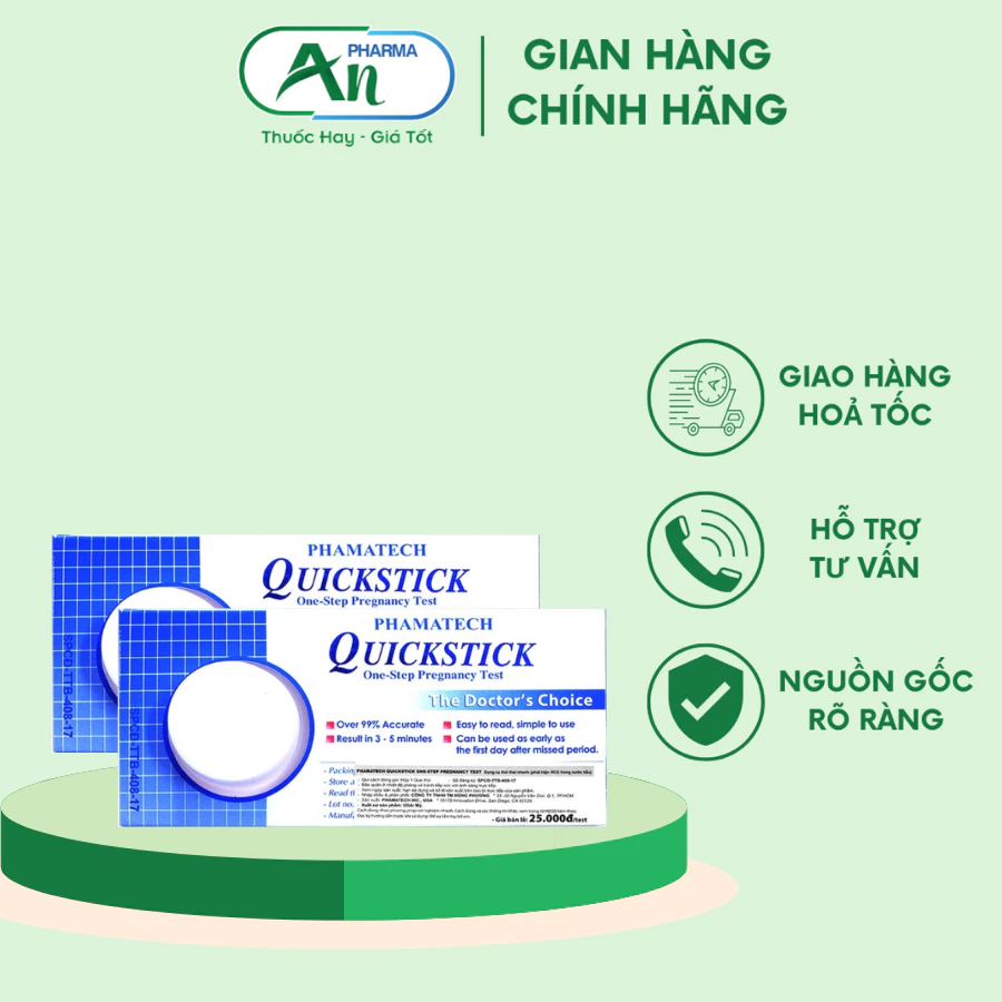 Que thử thai Quickstick chính hãng