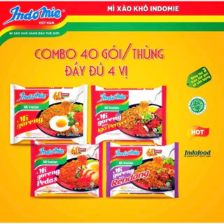 Thùng 40 Gói Mì Xào Khô (Mì Trộn) Indomie Siêu Ngon