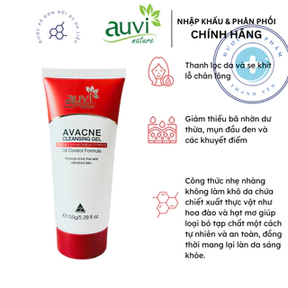 Sữa rửa mặt giúp làm sạch, se khít lỗ chân lông, kiểm soát dầu thừa Avacne Cleansing Gel 150g