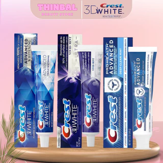 Kem Đánh Răng Siêu Trắng Răng Toàn Diện Crest 3D White Advanced Whitening/ Vivid Mint 147gr Mỹ - Mẫu Mới