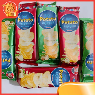 Snack Khoai Tây Potato Thơm Ngon Giòn Tan, Đồ Ăn Vặt Tuổi Thơ