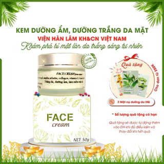 Kem dưỡng ẩm, kem dưỡng trắng da mặt Face Cream thiên nhiên, mờ nám, tăng độ đàn hồi cho da, chống lão hoá, hộp 50g