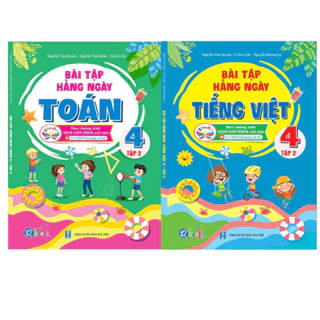 Sách - Combo Bài Tập Hằng Ngày Toán Và Tiếng Việt Lớp 4 Tập 2 - Cánh Diều (Bộ 2 Cuốn)