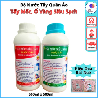 Nước Tẩy Mốc Quần Áo Màu, Áo Trắng Siêu Sạch, Không Phai Màu Vải, Không Mùi