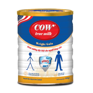 Sữa Cow True Milk Weight Gain 900G - Dinh Dưỡng Cho Người Gầy, Suy Dinh Dưỡng, Người Cần Tăng Cân