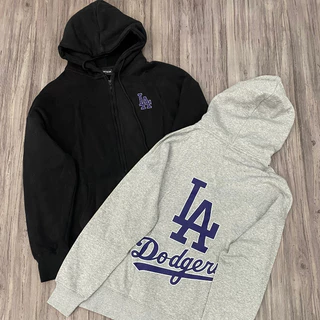 Hoodie Zip LA Dodgers Nỉ Bông Cotton Tubeeshop