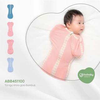 Bu baby- Túi ngủ kéo khóa Bubaby Bambus cho bé sơ sinh, bé trai bé gái ABB451100