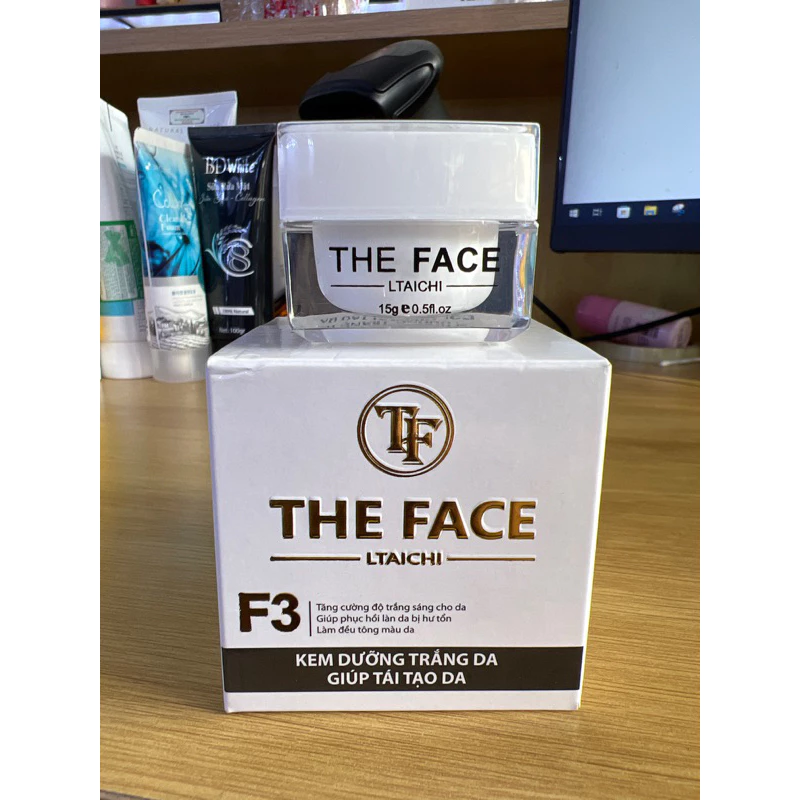 [chinh hang] kem trắng da giúp tái tạo da the face f3( mẫu mới)