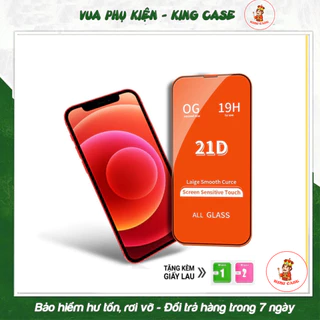 Kính cường lực iphone 21d  14 / 13 / 12 /11 / X / Xs / 6 / 7 / 8 / plus / pro / max [CƯỜNGLỰC21D]