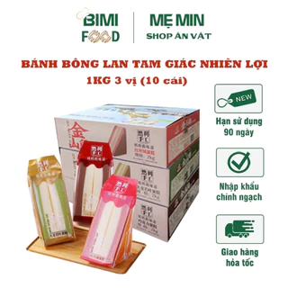 TPHCM box 1 kg bánh bông lan tam giác Ranli đài loan 3 vị