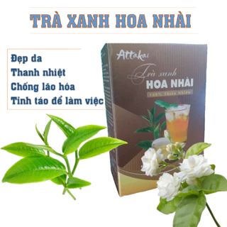 Trà Xanh Hoa Nhài hộp 20 túi lọc thanh nhiệt chống lão hóa cả ngày tỉnh táo