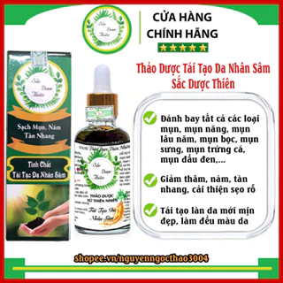 Tinh chất thảo mộc Tái Tạo Da Nhân Sâm Loại Chuẩn Sắc Dược Thiên - Cải Thiện tận gốc mụn, nám rỗ, tàn nhang Giá sỉ