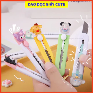 Dao Rọc giấy mini cute tiện lợi hình ngộ nghĩnh, dao dọc giấy mini dễ thương