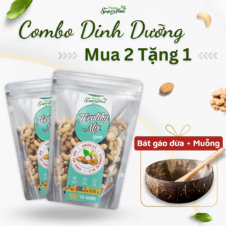 Combo 2 Hạt Dinh Dưỡng Mix Your Superfood Chất Lượng Dành Cho Mẹ Bầu Siêu Macca Không Yến Mạch, Hạt Bổ Sung Dinh Dưỡng