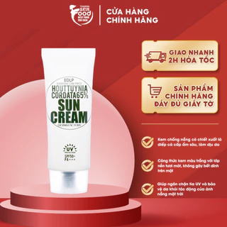 Kem Chống Nắng Dưỡng Ẩm, Làm Dịu Da Derma Factory EDLP Houttuynia Cordata 65% Suncream SPF50+/PA+++ 50g