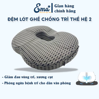 Đệm ngồi văn phòng chống trĩ, đau xương cụt cho dân văn phòng Ema thế hệ 2 - giảm áp lực khi ngồi