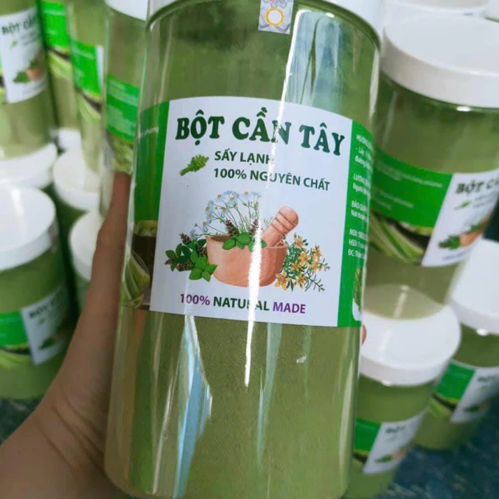 Hộp 500g bột cần tây sấy lạnh, hàng nguyên chất