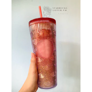 |CHÍNH HÃNG| LY STARBUCKS MERMAID RED GRADIENT SCALES SIZE KHỦNG 710ML