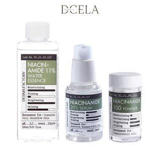 Combo 3 Món Dưỡng Trắng Mờ Thâm Niacinamide Derma Factory