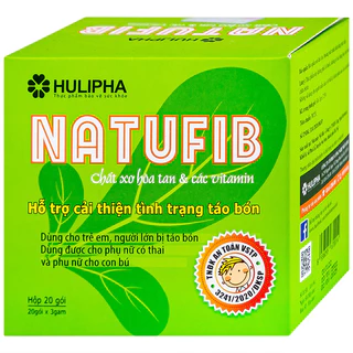 Cốm hoà tan Natufib hỗ trợ cải thiện táo bón