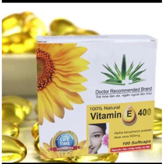 Vitamin E 400 hộp 100viên - Nhà thuôc HT