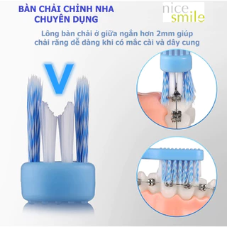 Bàn Chải Chỉnh Nha, Bàn Chải Răng Chuyên Dụng Cho Người Niềng Răng, Bàn Chải Niềng Răng