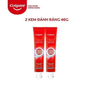 [HB Gift] Bộ 2 kem đánh răng Colgate làm trắng & sáng răng Optic White 46g