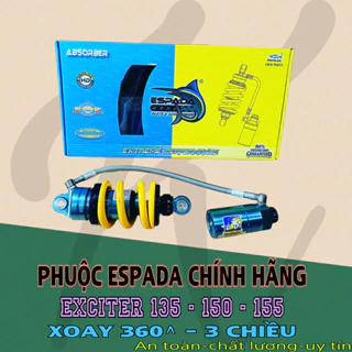 Phuộc  ESPADA EXCITER 135 - 150 bình dầu xoay 3 chiều chính hãng