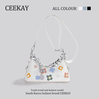 🌺Có Sẵn🌺 Túi xách nữ CEEKAY (Full Box +túi) họa tiết hoa, thời trang trẻ dễ thương đeo vai đeo chéo chính hãng quà tặng