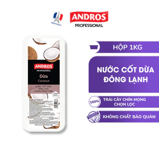 Nước Cốt Dừa Đông Lạnh - Không chất bảo quản - ANDROS Frozen Puree - 1 KG - [Chỉ giao HCM]