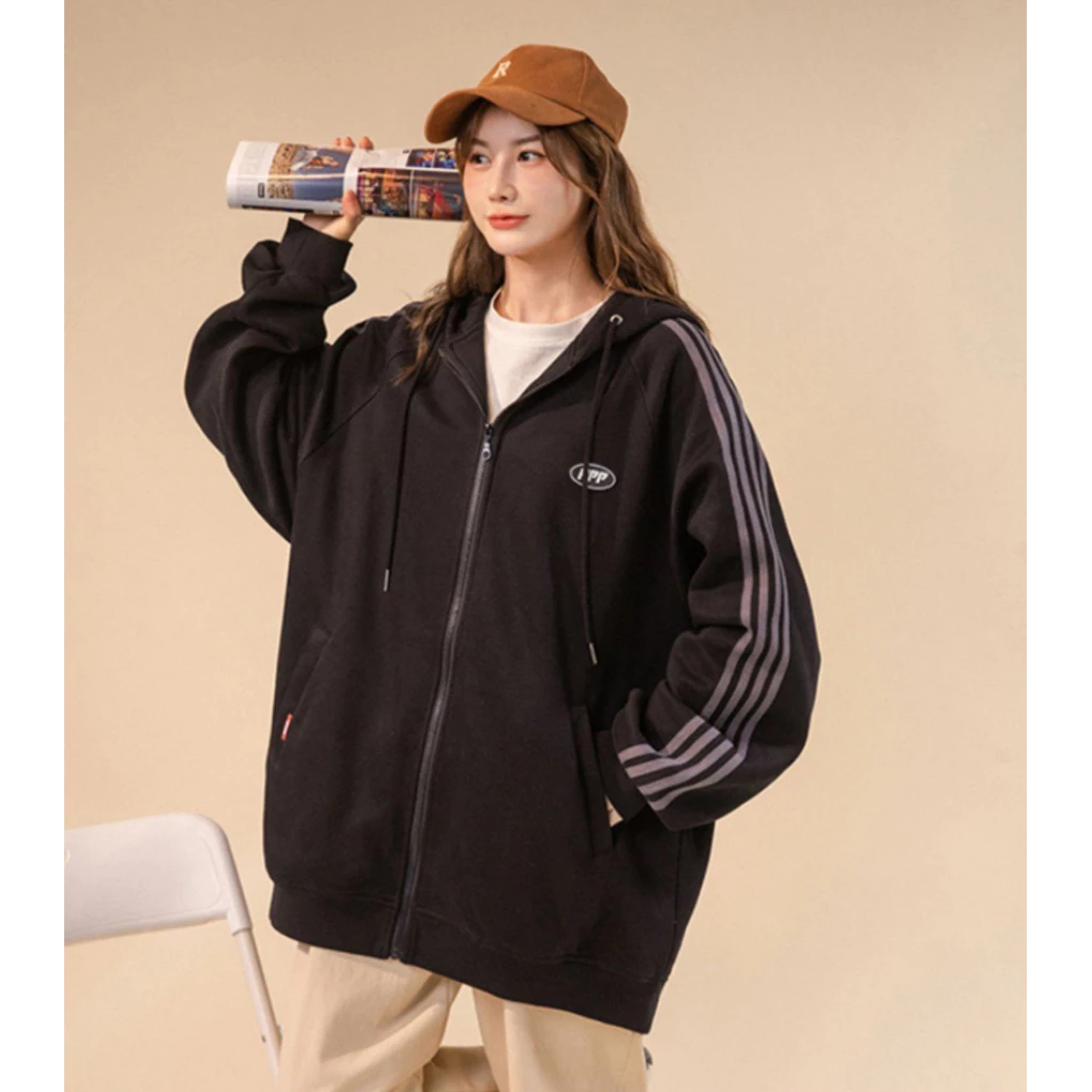 Áo hoodie nam nữ unisex PPP - Áo khoác nỉ chất liệu nỉ bông dày dặn - Maylinh shop