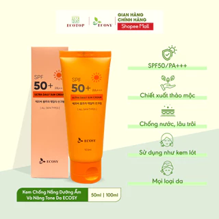 Kem Chống Nắng ECOSY Ultra Daily Sun Cream SPF50+/PA+++ 50ml/ 100ml - Dưỡng Ẩm, Nâng Tone Da